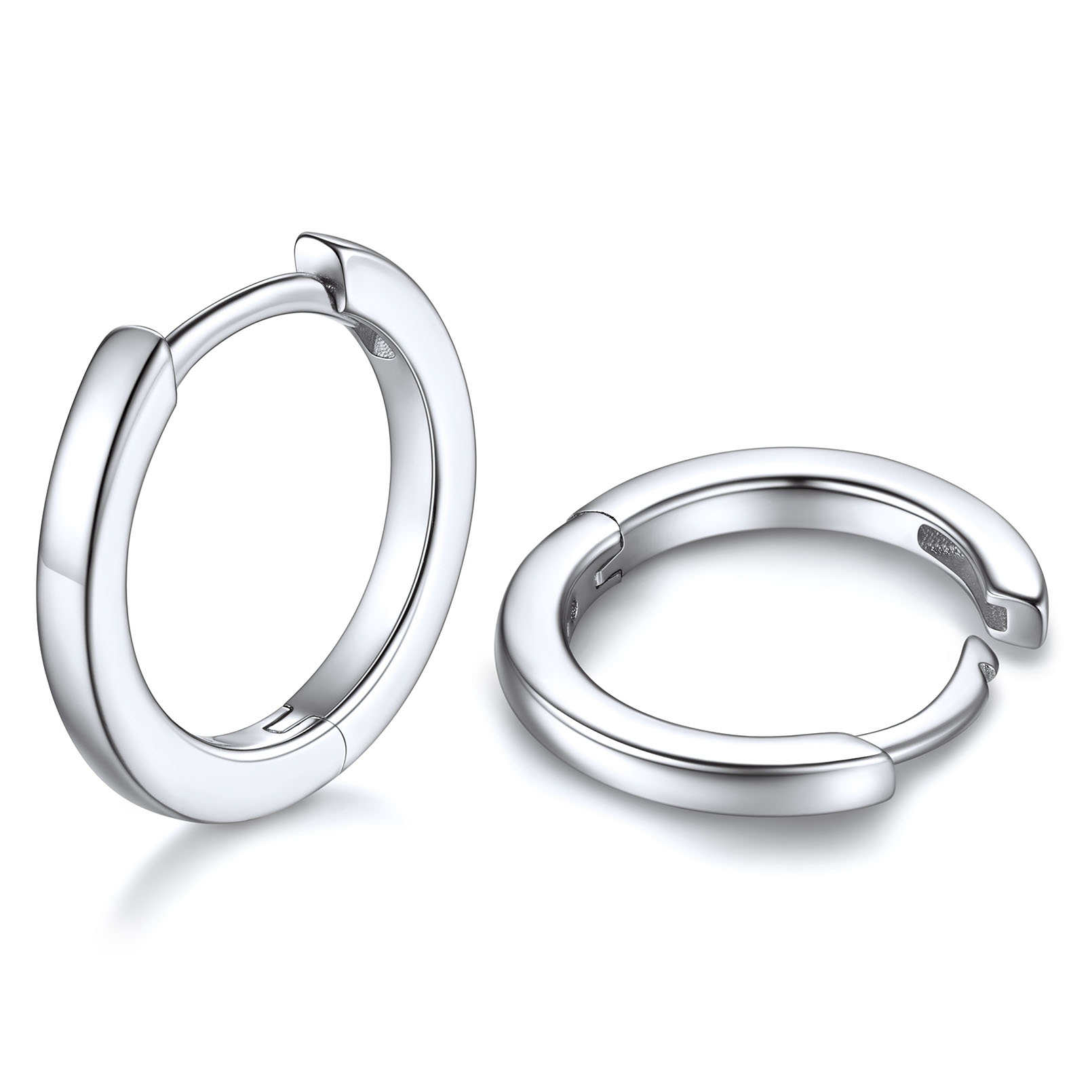 925 Sterling Silver Small Hoop Earrings Cartilage Huggie Earrings