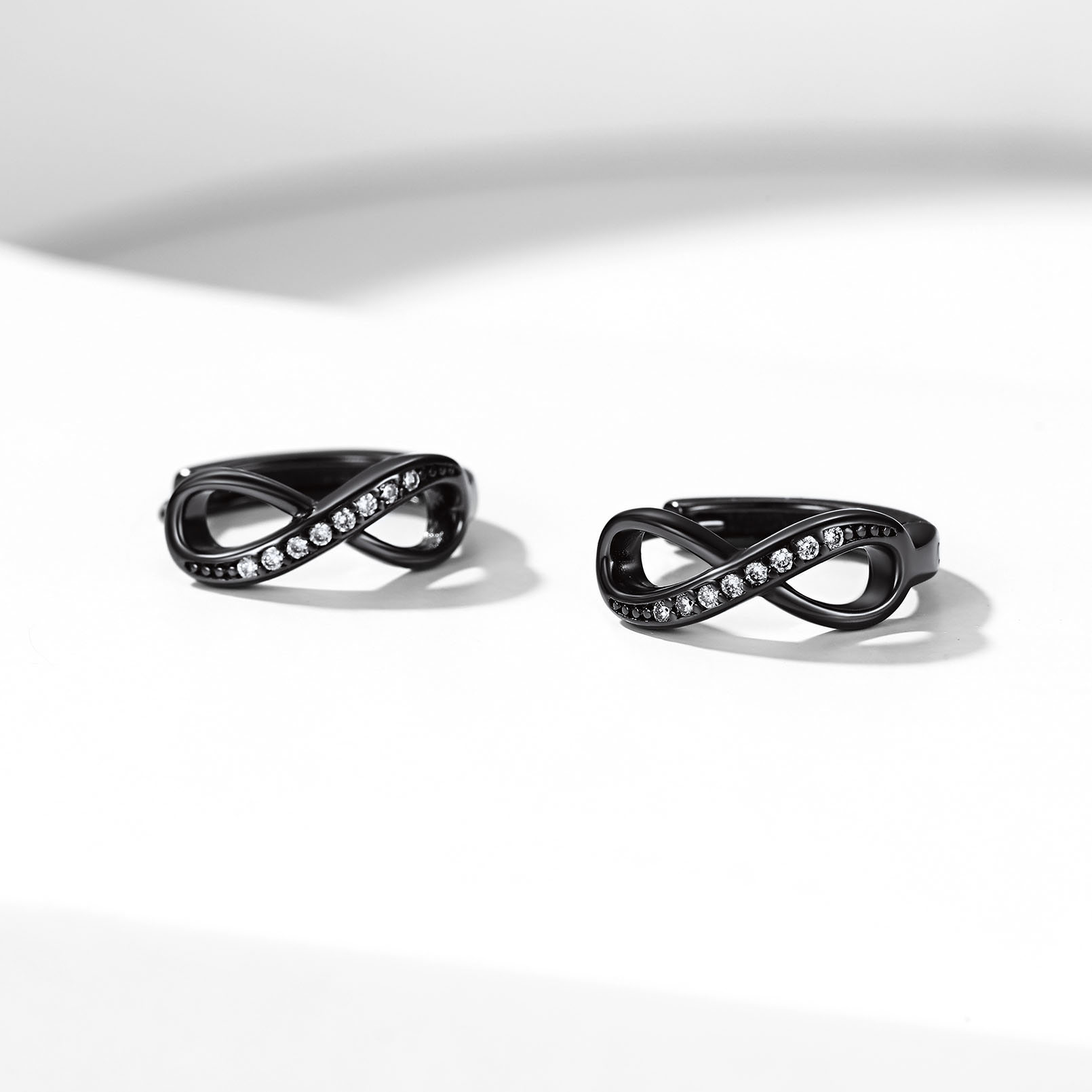 925 Sterling Silver Infinity Hoop Earrings for Women