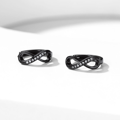 925 Sterling Silver Infinity Hoop Earrings for Women