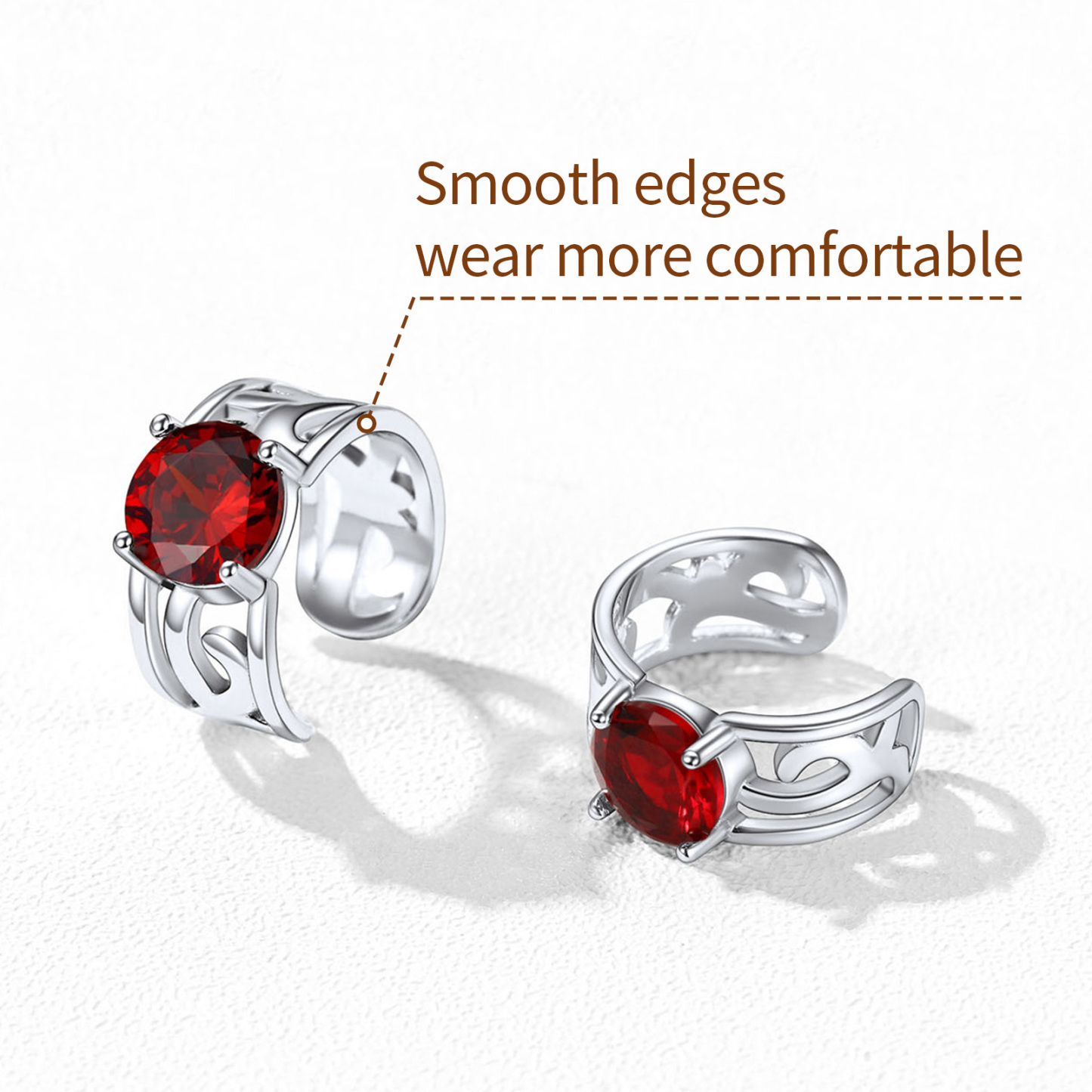 Celtic Knot Ear Cuff Earrings Non Piercing Cartilage Cuffs detail