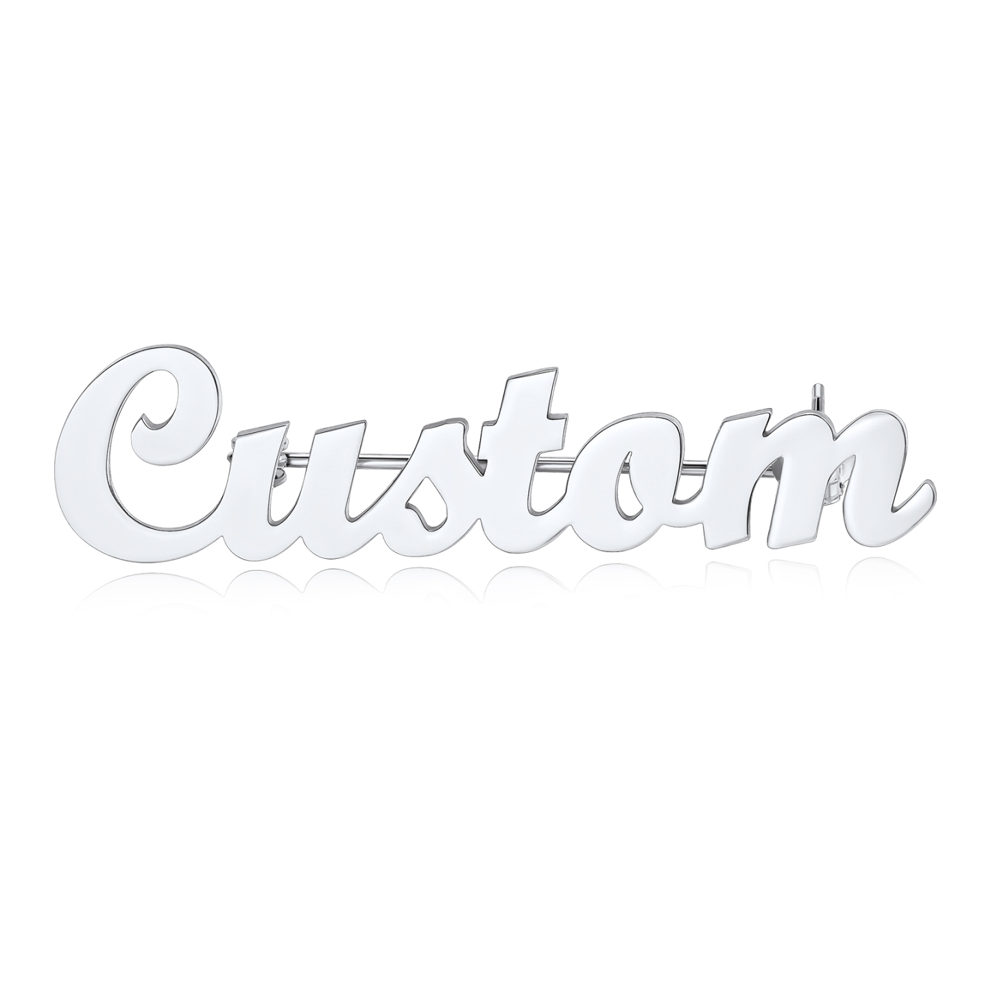 Personalized Name Plate Brooch Pin For Wedding bouquet