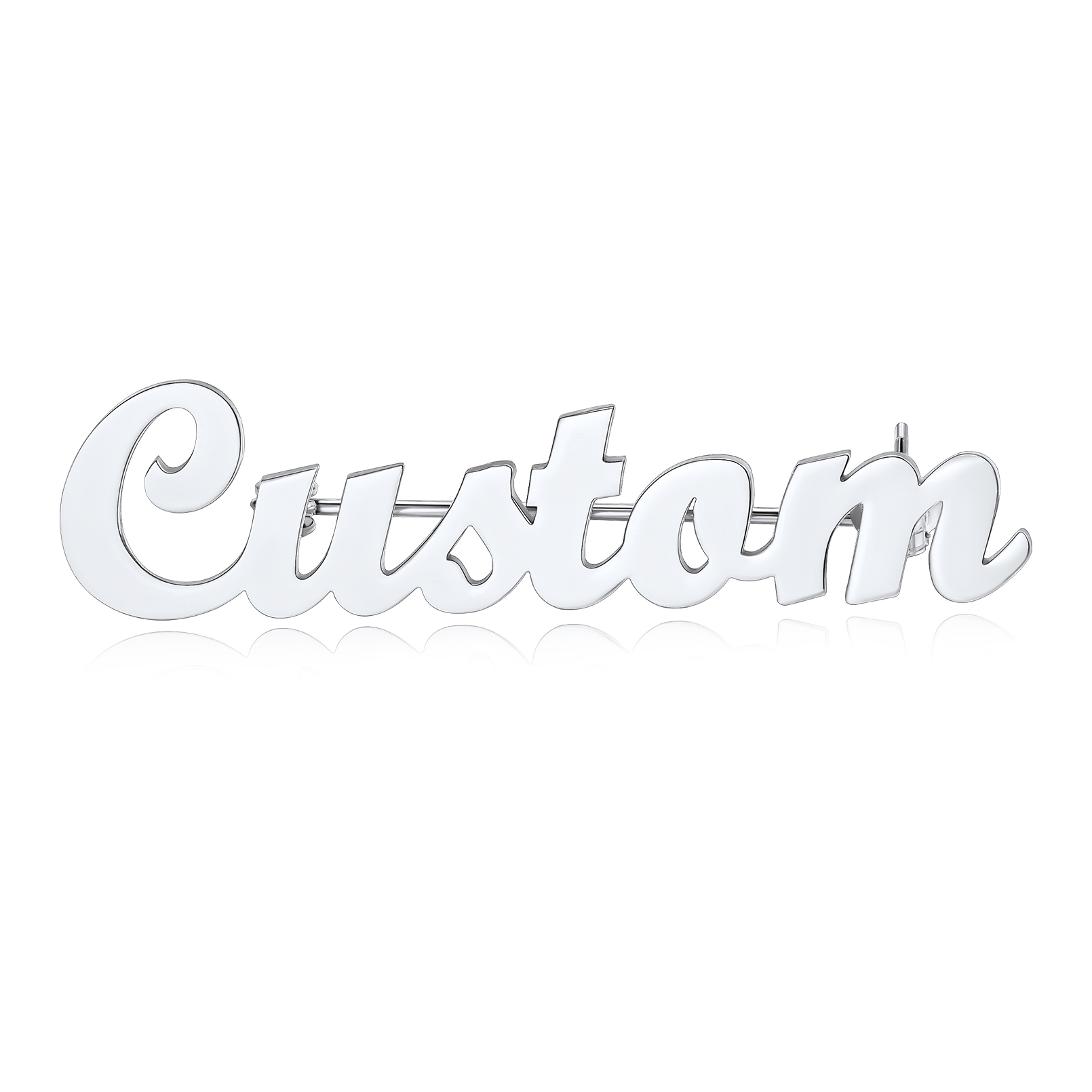 Personalized Name Plate Brooch Pin For Wedding bouquet