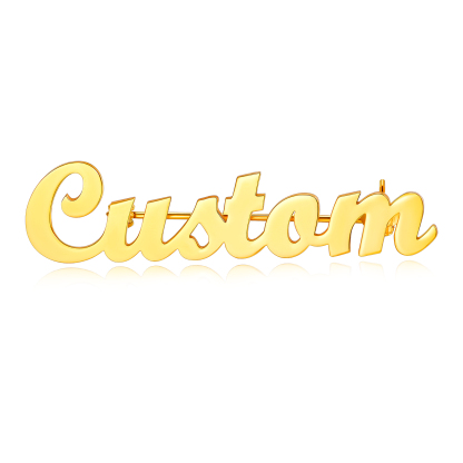Personalized Stainless Steel Name Brooch Pin For Women
