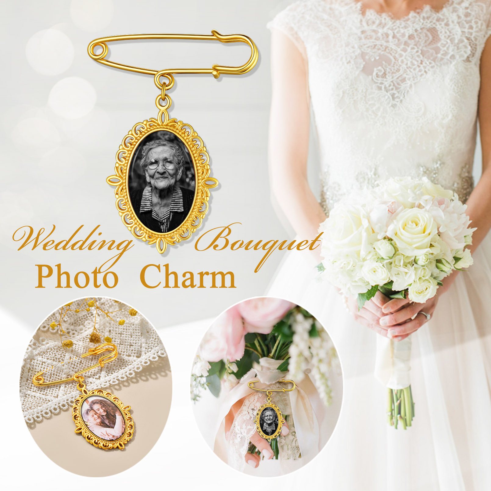 Photo Charms Customized with 1-4 Pictures 