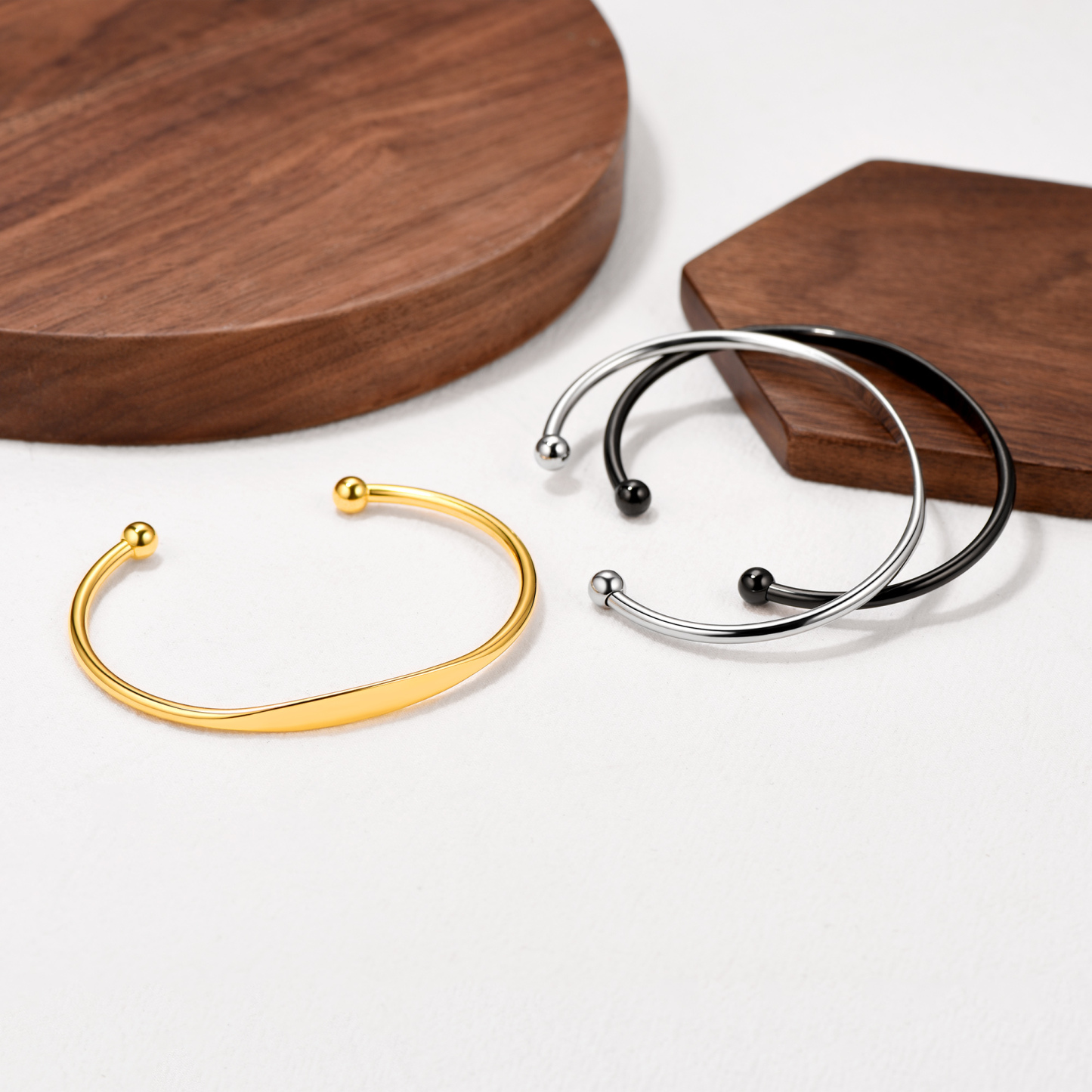 Personalized Engraved Name Cuff Bracelets for Women color