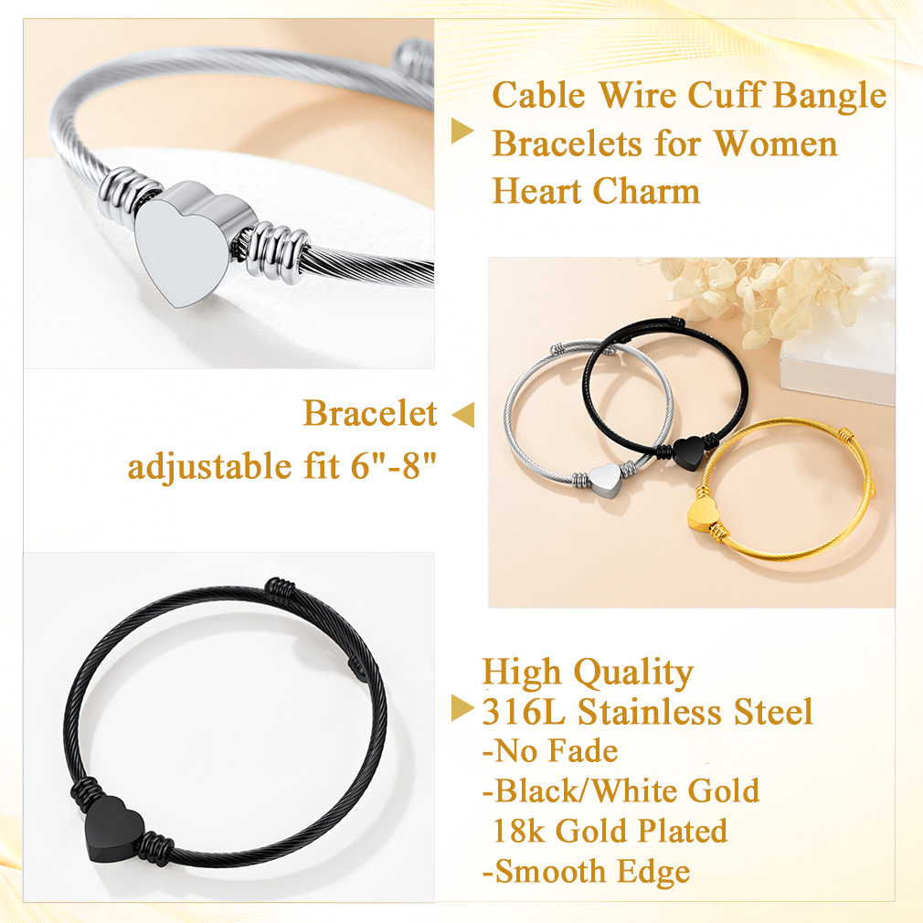 Custom Name Engraved Bangle Cuff Bracelet for Women detail