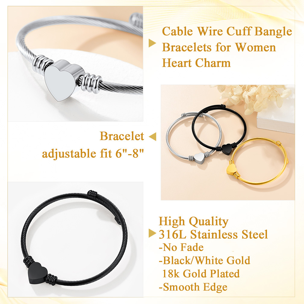 Custom Name Engraved Bangle Cuff Bracelet for Women detail