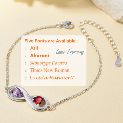 Personalized Name Birthstone Bracelets