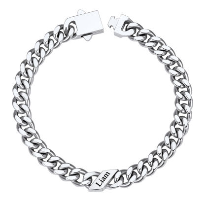Custom Name Cuban Link Bracelet 7MM
