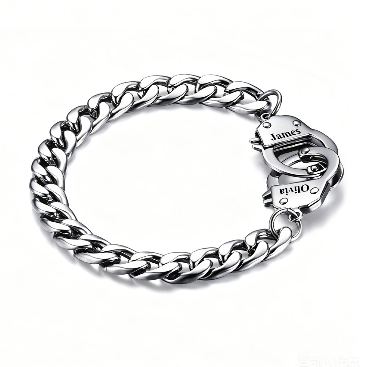 Personalized Handcuff Bracelet for Men & Women