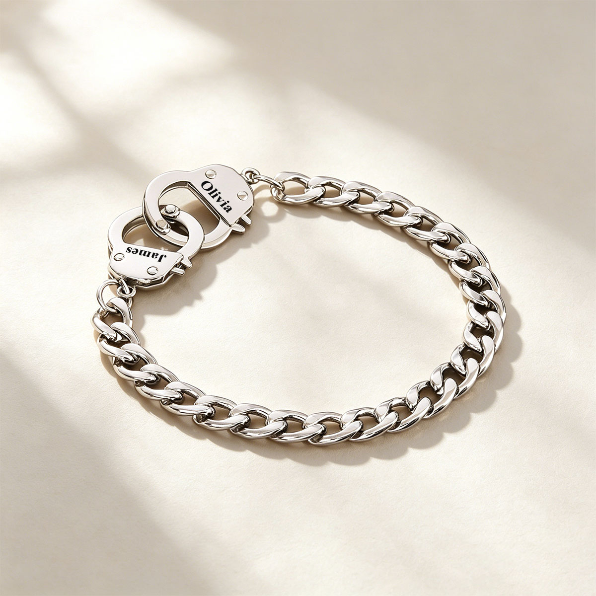 Personalized Handcuff Bracelet for Men & Women