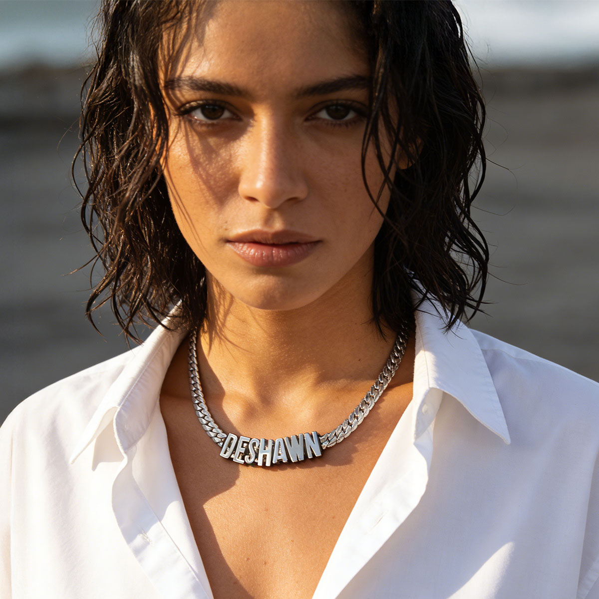 Custom Name Cuban Chain Necklace 8MM