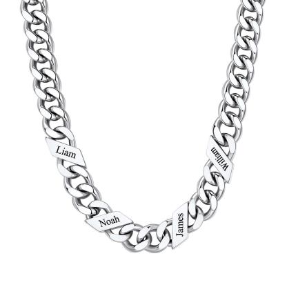 Custom Names Cuban Chain Necklace 7/9/12MM