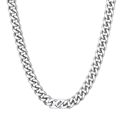 Custom Names Cuban Chain Necklace 7/9/12MM