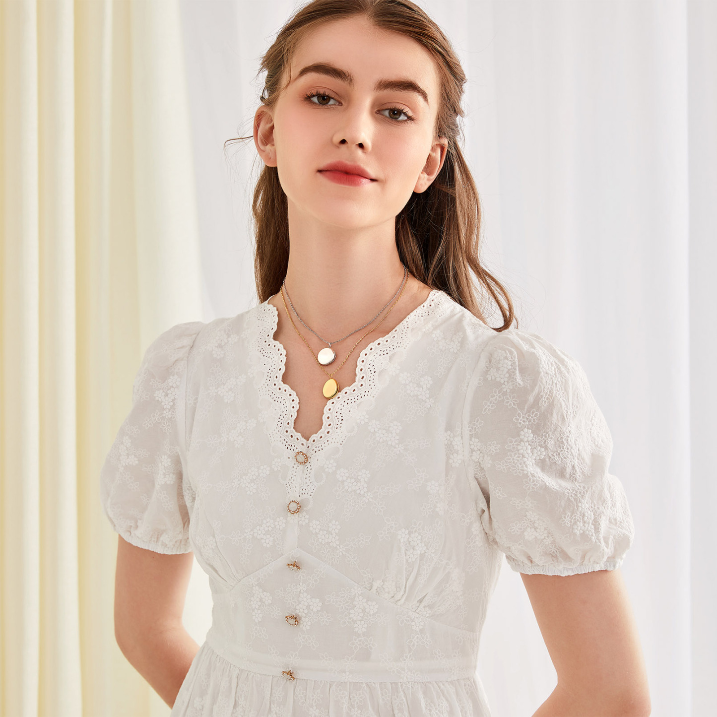  Custom Photo Locket Pendant Necklace Memory Jewelry model