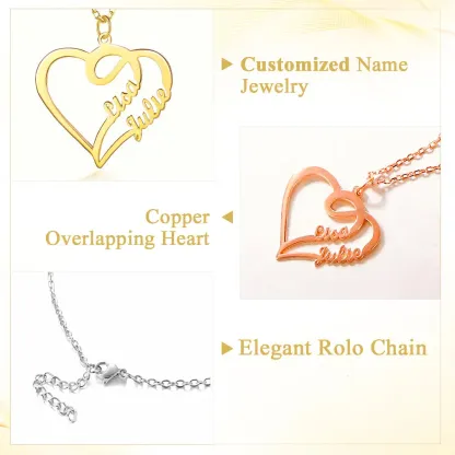 Personalized Heart Name Necklace