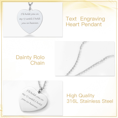 Personalized Engraved Pendant Necklace for Women