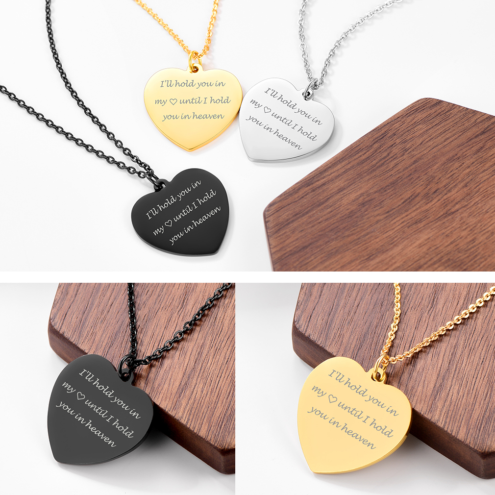 Personalized Engraved Pendant Necklace 