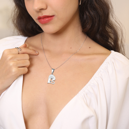 Custom Heart Puzzle Piece Matching Couple Necklace