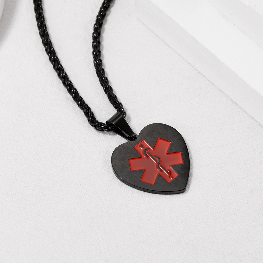 Custom Engraved Medical ID Medical Alert Necklace  occasion