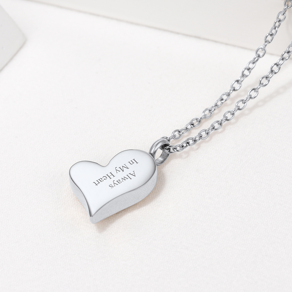 Personalized Engraved Heart Cremation Urn Necklaces for Ashes occasion