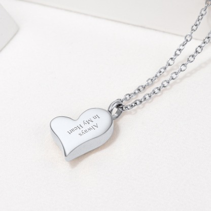 Personalized Engraved Heart Cremation Urn Necklaces for Ashes occasion