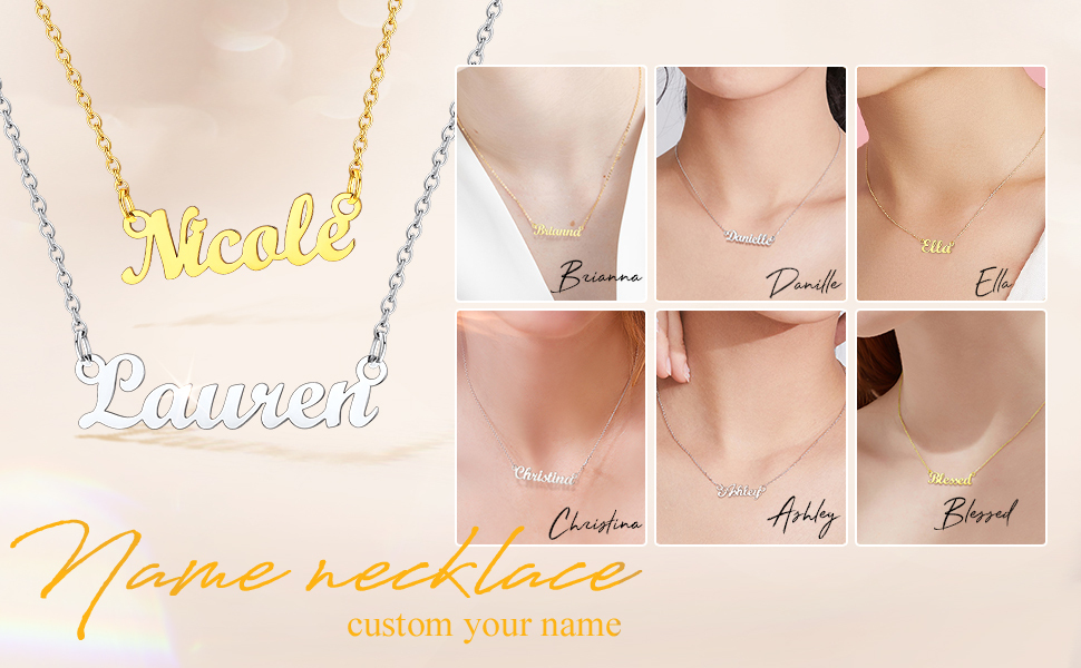 Personalized Name Necklace Christmas Gift For Women