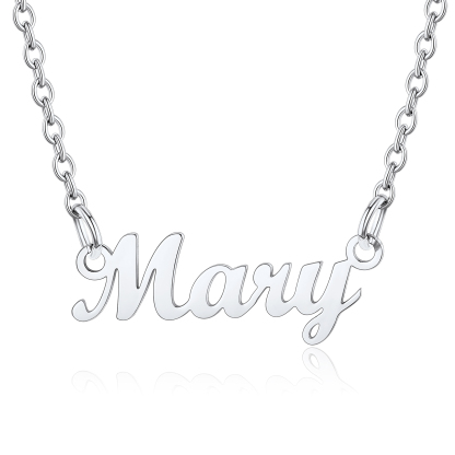 Stainless Steel Custom Name Necklace Mary 