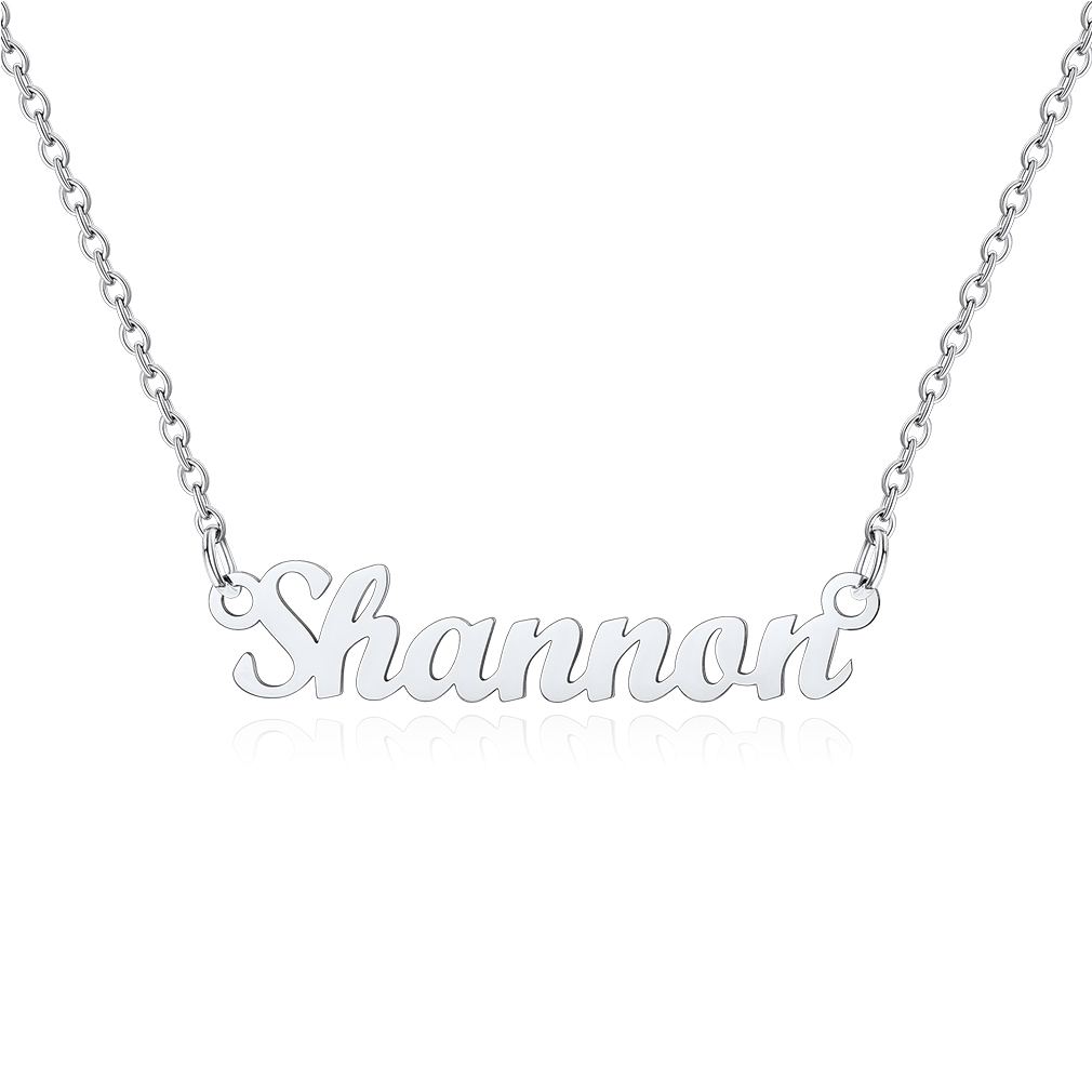 Stainless Steel Custom Name Necklace Shannon