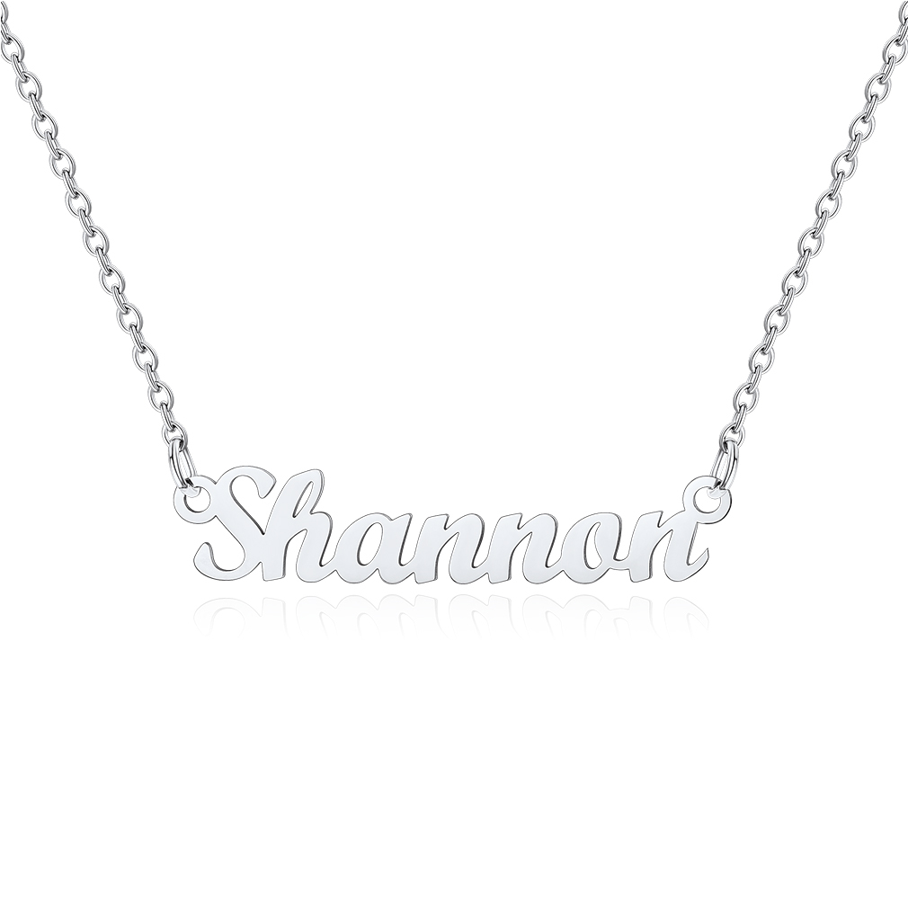 Stainless Steel Custom Name Necklace Shannon