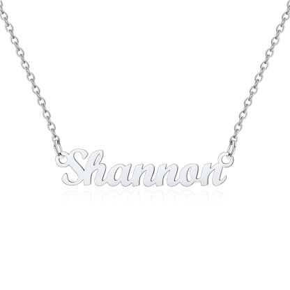 Stainless Steel Custom Name Necklace Shannon