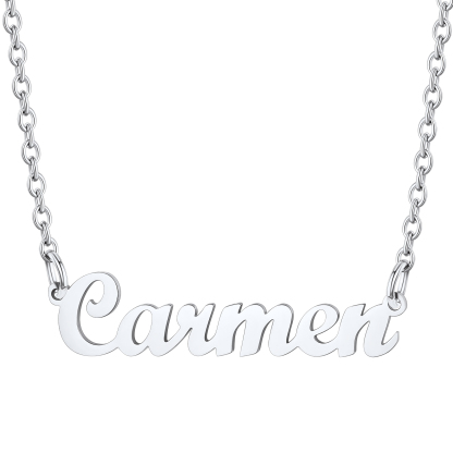 Stainless Steel Custom Name Necklace Carmen