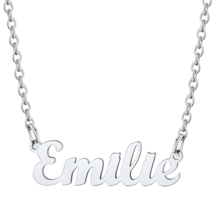 Stainless Steel Custom Name Necklace Emilie