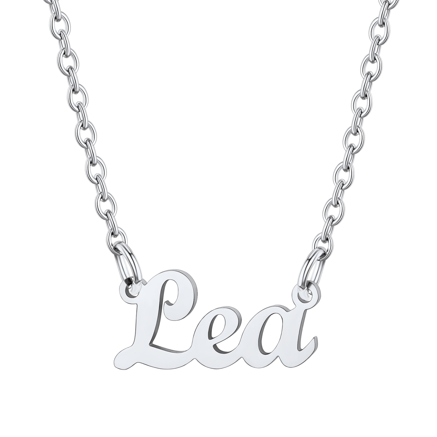 Stainless Steel Custom Name Necklace Silve Lea