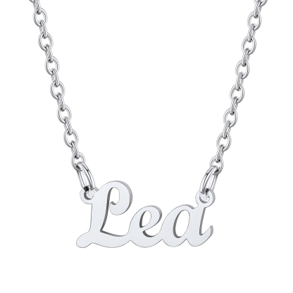 Stainless Steel Custom Name Necklace Silve Lea