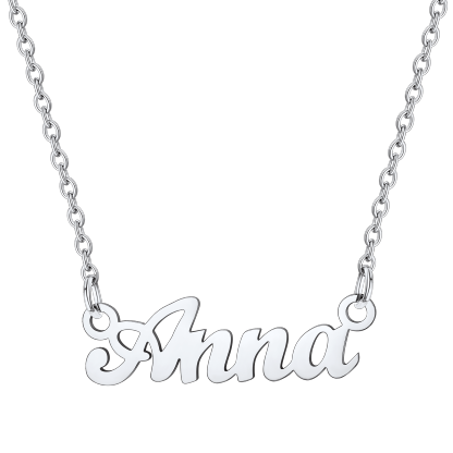 Stainless Steel Custom Name Necklace Anna