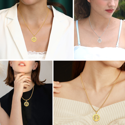  Personalized Family Tree Pendant Necklaces models