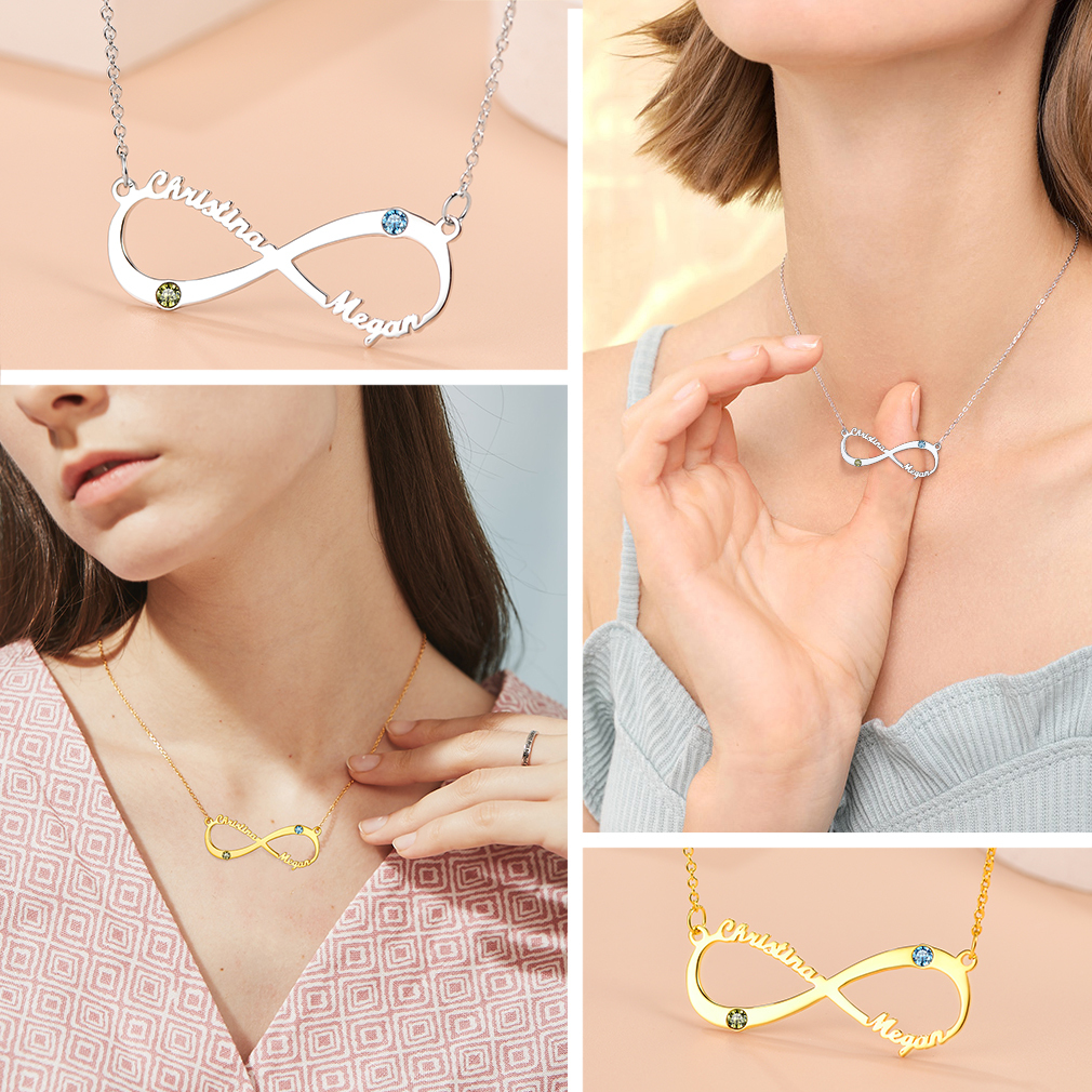 Personalized Birthstone Necklace for Women