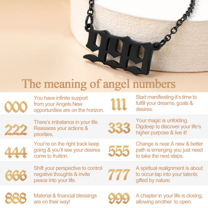 Personalized Angel Number Necklace for Women