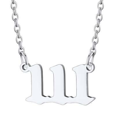 Personalized Angel Number Necklace for Women