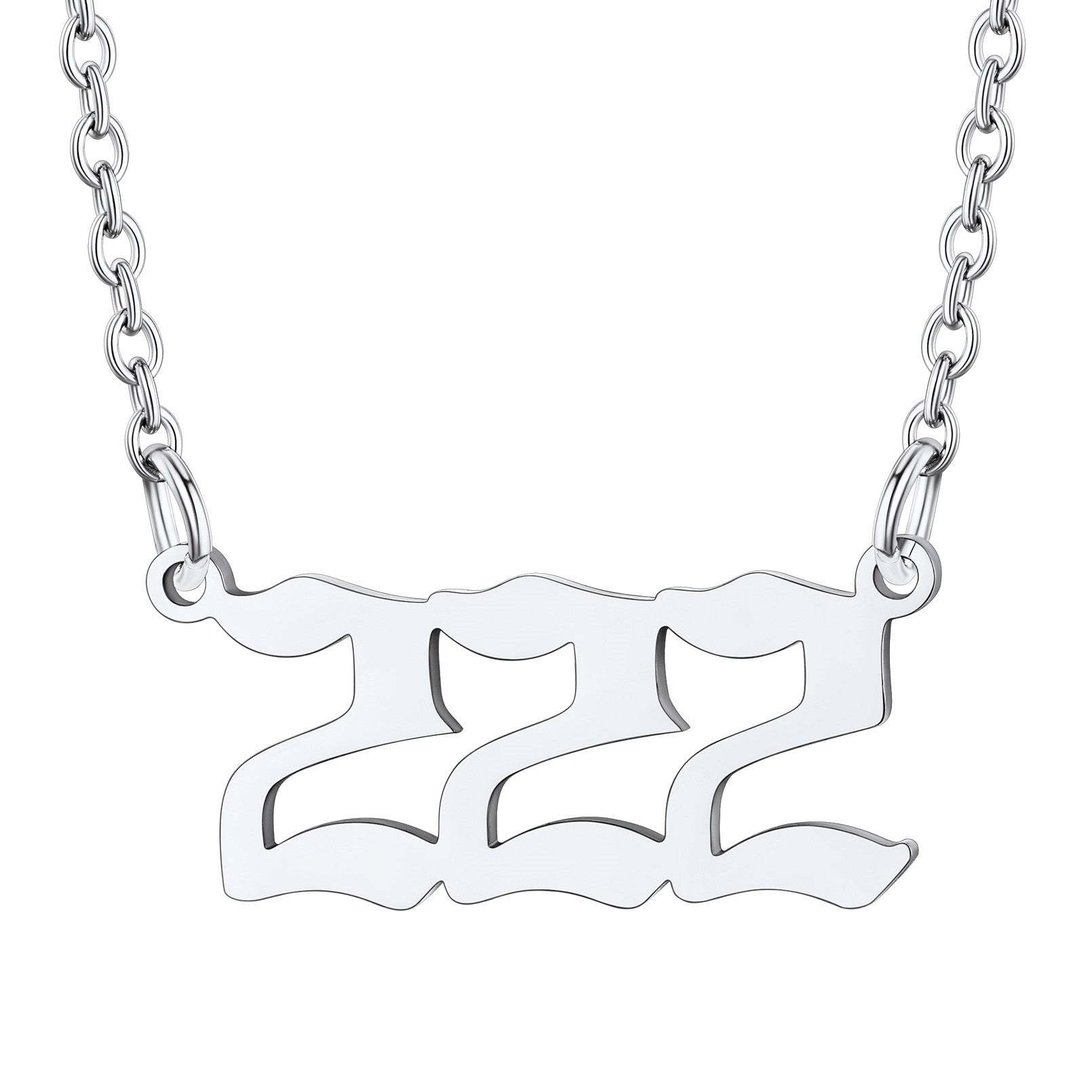 Personalized Angel Number Necklace for Women