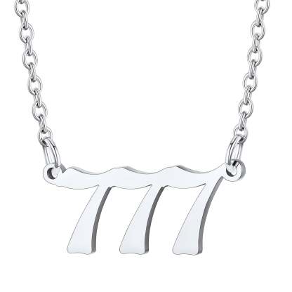 Personalized Angel Number Necklace for Women