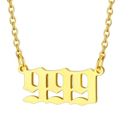 Personalized Angel Number Necklace for Women