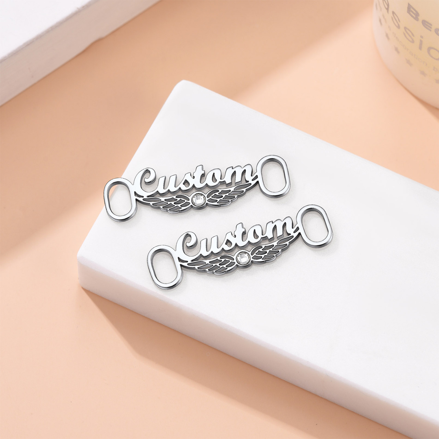 Personalized Name Shoe Buckle 2Pcs Decorations Shoelace Charm