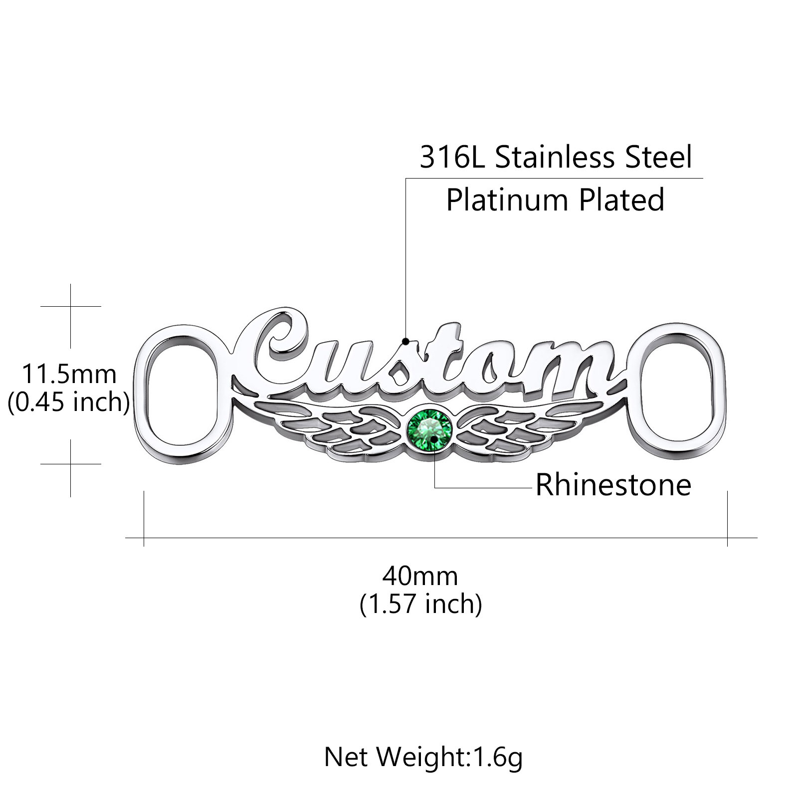 Personalized Name Shoe Buckle 2Pcs Decorations Shoelace Charm