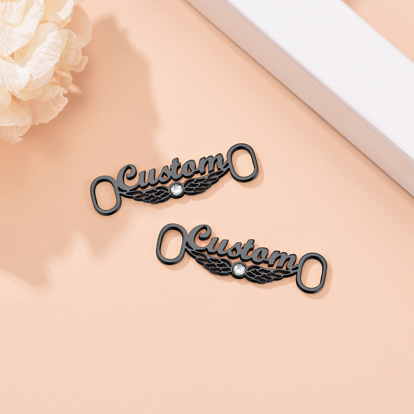 Personalized Name Shoe Buckle 2Pcs Decorations Shoelace Charm
