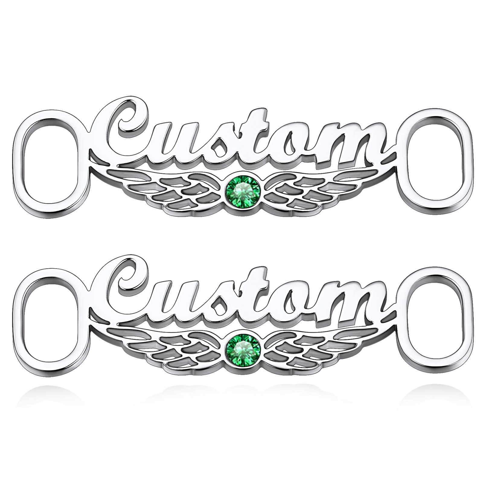 Personalized Name Shoe Buckle 2Pcs Decorations Shoelace Charm