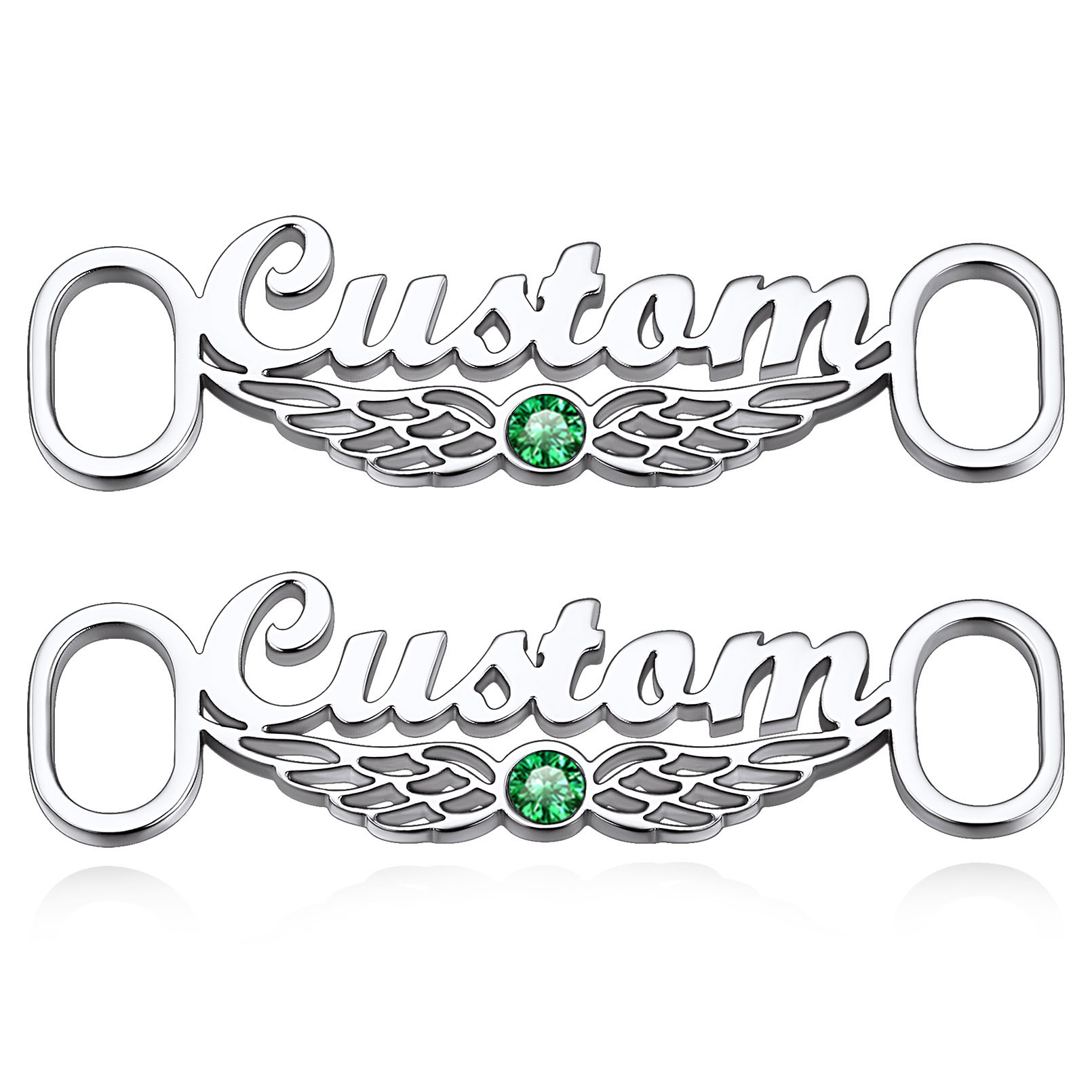 Personalized Name Shoe Buckle 2Pcs Decorations Shoelace Charm