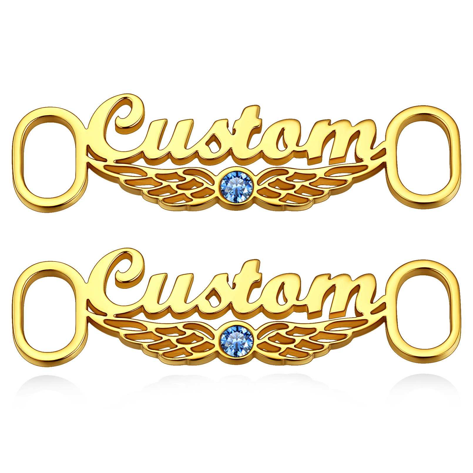 Personalized Name Shoe Buckle 2Pcs Decorations Shoelace Charm