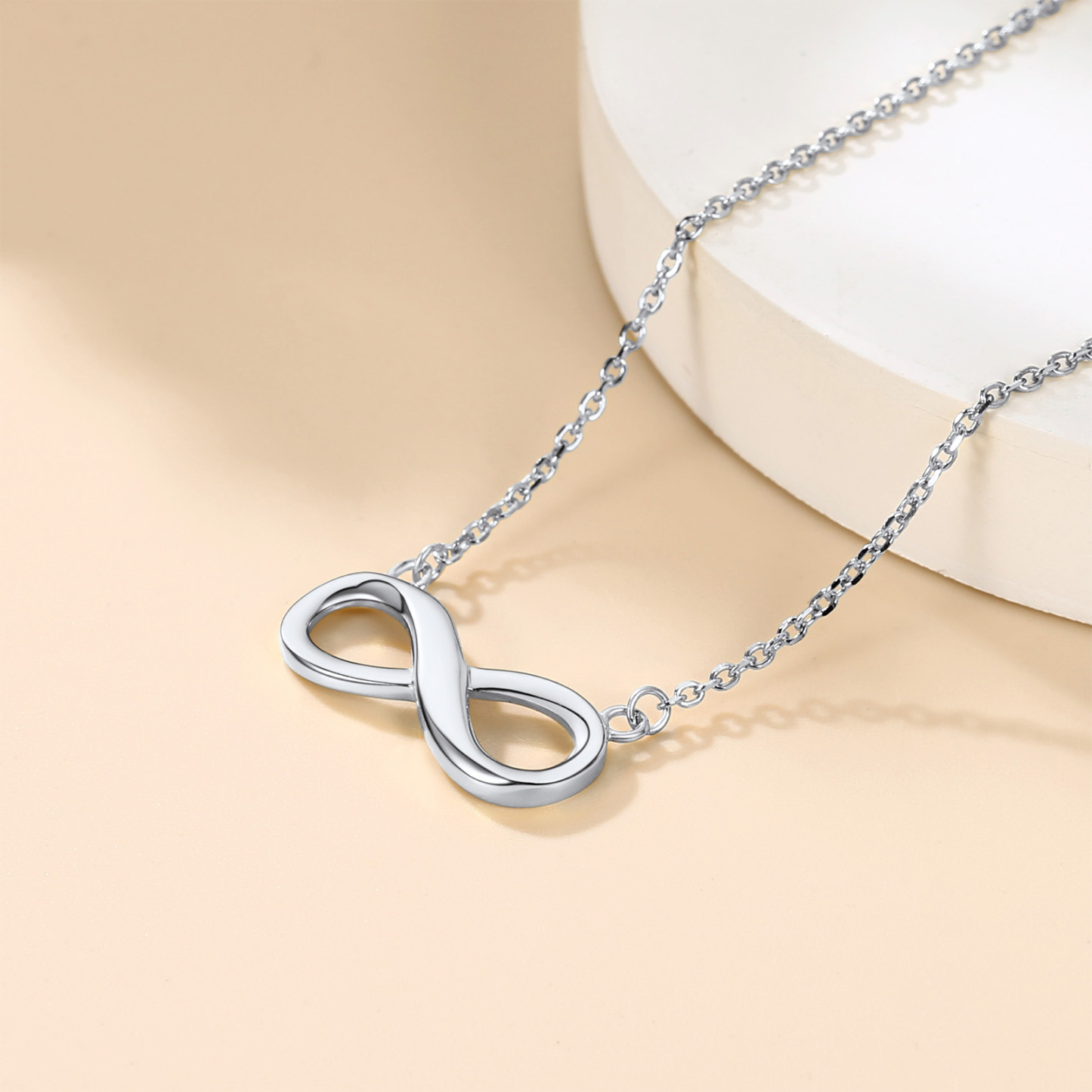 Personalized 925 Sterling Silver Infinity Name Necklace for Women silver occasion